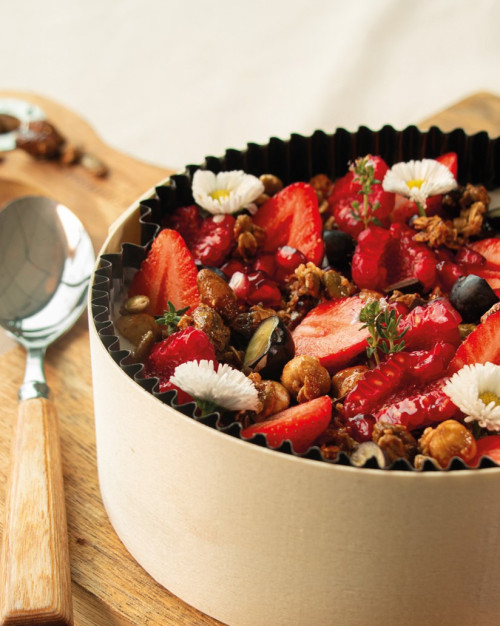 Fromage blanc et granola - Boîte de 1100g / cottage cheese and granola - box of 1100g
