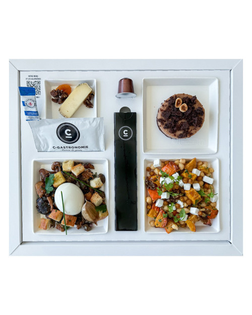 Plateau repas végétarien / Vegatarian meal tray
