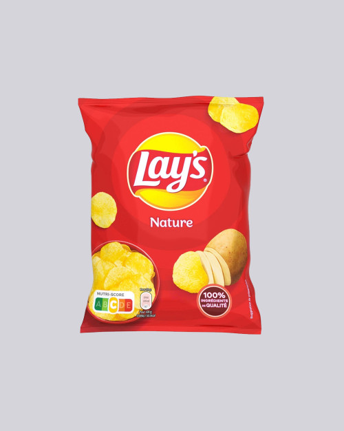 Chips nature Lay's - 6 paquets de chips de 25 grammes / Lay's plain chips - 6 packets of chips of 25 grams