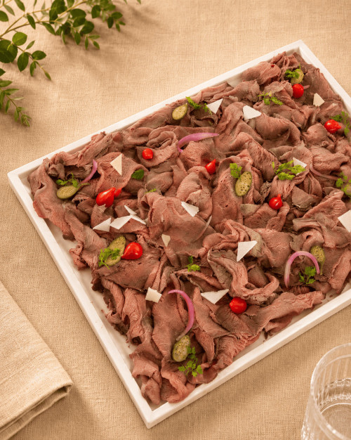 Bœuf rôti en tranches sauce tartare  - 750g / Sliced roast beef with tartare sauce - 750g