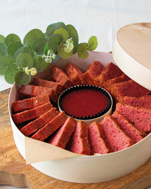 Cake praline & crème de praline rose - boîte de 15 pièces / Cake praline - box of 15 pieces