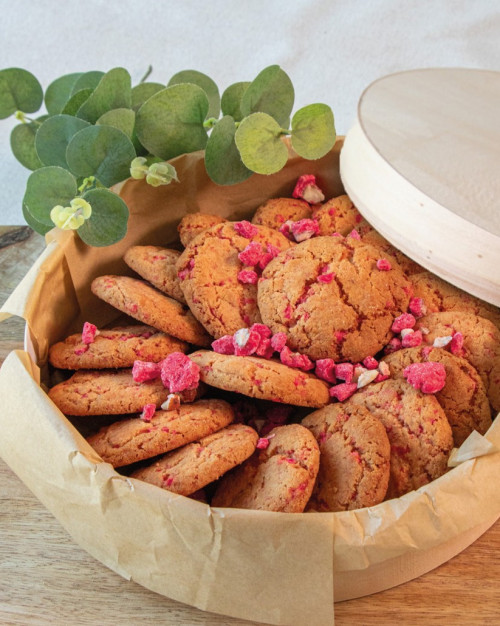 Cookie aux pralines - boîte de 20 pièces / Cookie with praline - box of 20 pieces